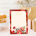 訂製囍宴桌卡．編號MR21 花魁紅．婚禮桌卡 囍宴桌卡 宴席菜單 ╭＊EternaLove