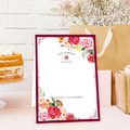 訂製囍宴桌卡．編號CH01a 古典紅．婚禮桌卡 囍宴桌卡 宴席菜單 ╭＊EternaLove