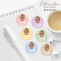 〃客製人像姓名貼〃 照片姓名貼．防水姓名貼．可愛姓名貼．手寫風姓名貼．手繪風姓名貼．防水貼紙．寵物貼紙．圓形貼紙．開學必備．文具餐具．幼兒園必備╭＊EternaLove