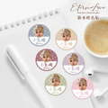 〃客製人像姓名貼〃波點照片姓名貼．防水姓名貼．手寫風姓名貼．幼兒園大頭貼．手繪風彌月貼．可愛生日貼．防水貼紙．寵物貼紙．圓形貼紙．開學必備．文具餐具．幼兒園必備╭＊EternaLove