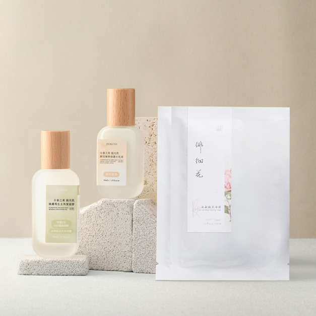 永春之泉 拋光肌【 時光逆流煥膚再生組】煥膚凝膠Ｘ修護水乳液Ｘ面膜2片