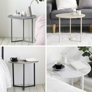 諾迪北歐風圓形邊桌系列