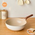 韓國平底不沾煎炒鍋30cm (IH適用/不挑爐具)