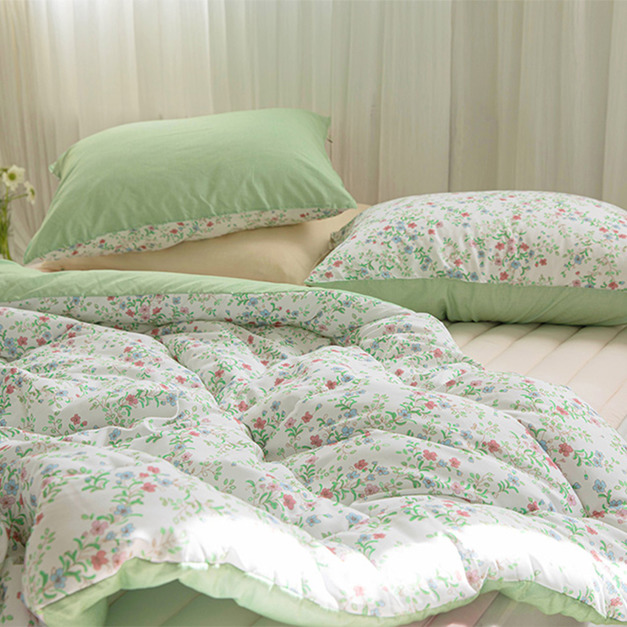 野餐風撞色四季被 單人