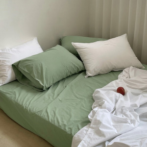 韓系純色十字紋床包-雙人款