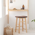 【免運/免組裝】西力特原木吧台椅(63cm)_2