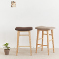 【免運/免組裝】西力特原木吧台椅(63cm)_4