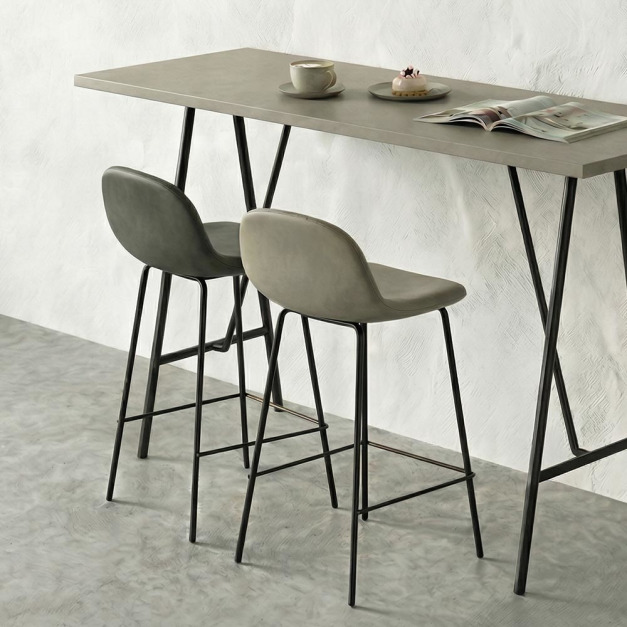 【免運】赫爾皮革靠背吧台高腳椅(中島椅70cm)_2入