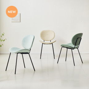 卡爾絨布餐椅(2入)