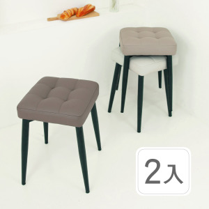 菠蘿麵包方形椅凳(2入)