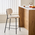 【免運】布羅斯磨砂絨鐵質吧台椅(61cm)_2入_2