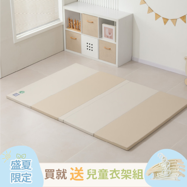 韓風方型無縫5折兒童地墊180x150