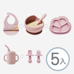 [免運]韓國兒童學習餐具5入組