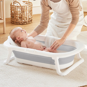 嬰兒折疊澡盆 (附沐浴網)