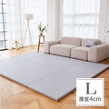 韓國無縫隙兒童折疊地墊-L 200x140 奶油灰