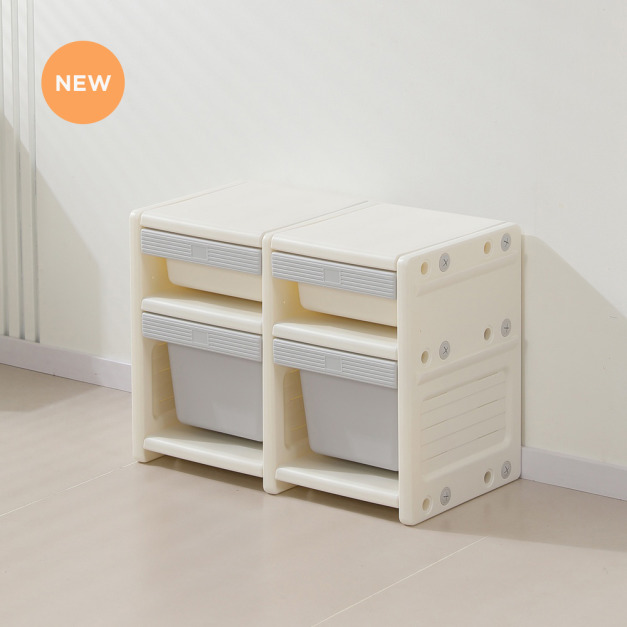 時鐘塔兒童收納櫃 -2入組合櫃