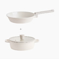 韓國不沾鍋2套組(20湯鍋+24平底鍋) IH適用/不挑爐具_1