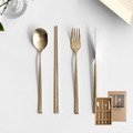 韓國304不銹鋼主餐套組餐具-香檳金
