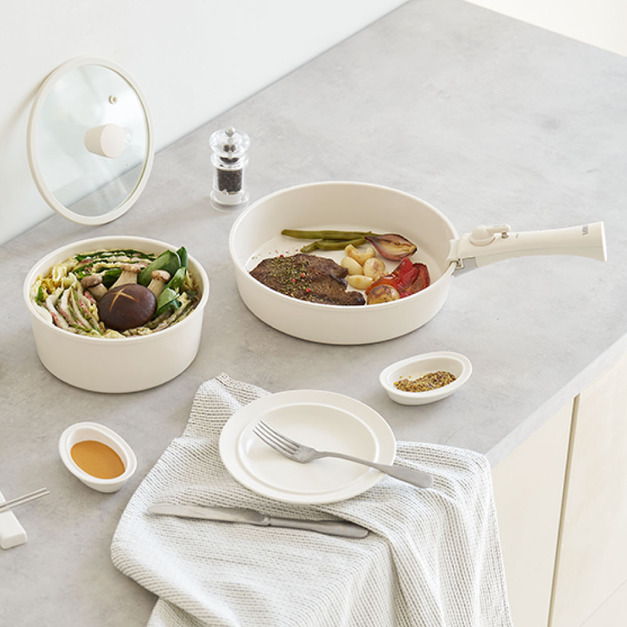 韓國可拆式不沾鍋4件組