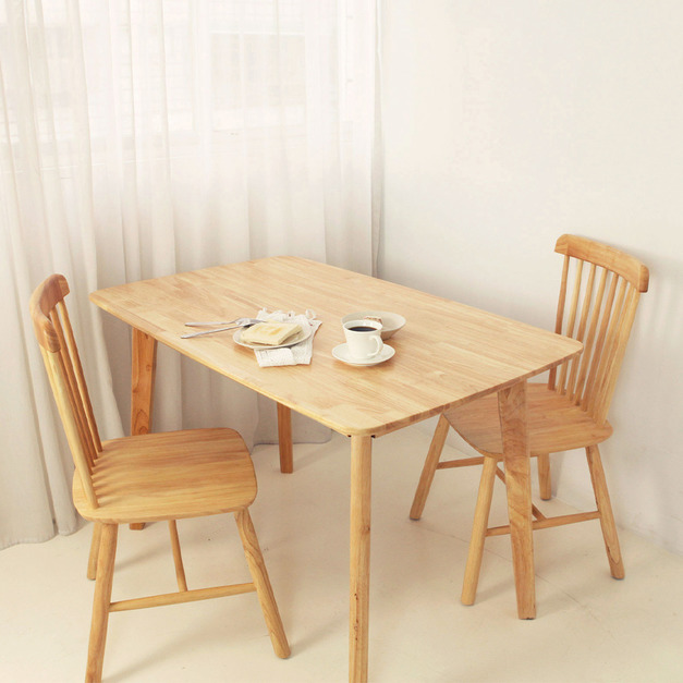 韓風溫莎實木餐桌