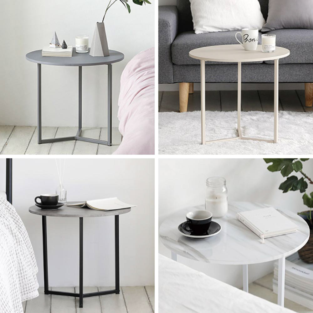 諾迪北歐風圓形邊桌系列