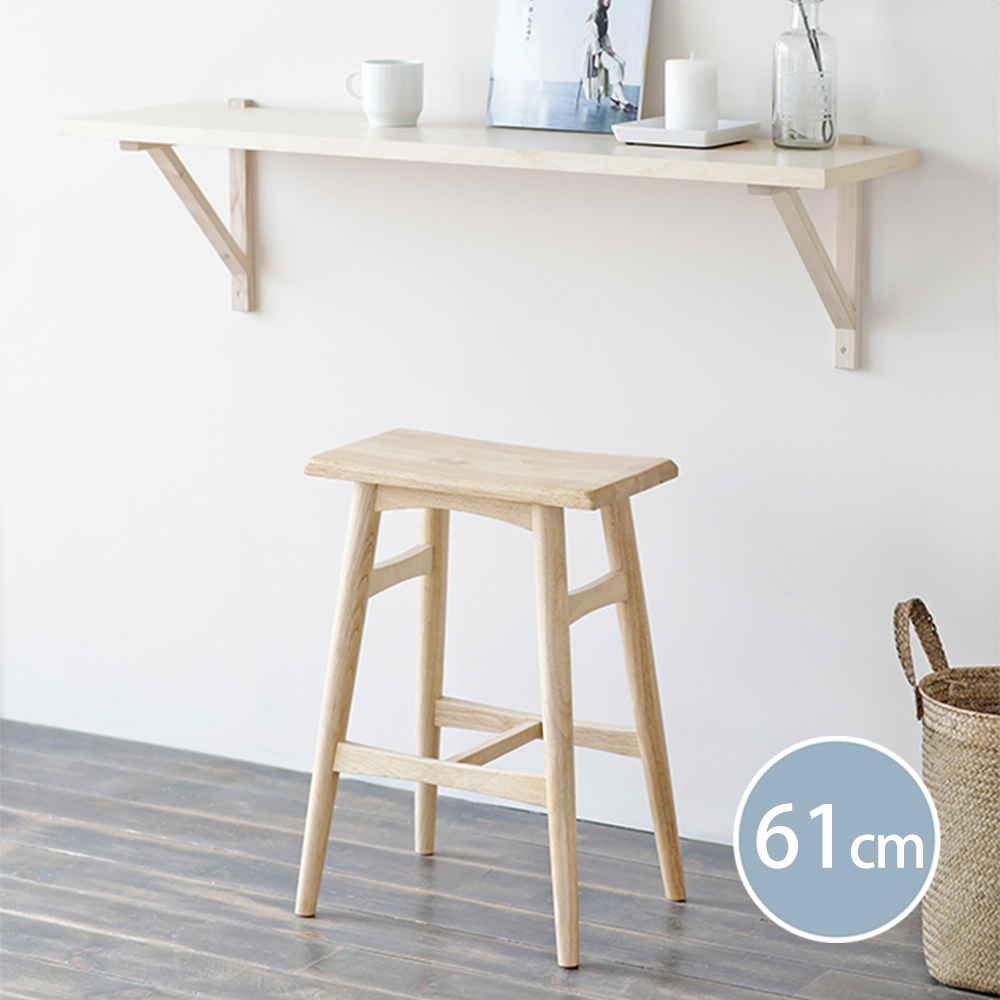【免運/免組裝】倫敦原木吧台高腳椅(中島椅61cm)