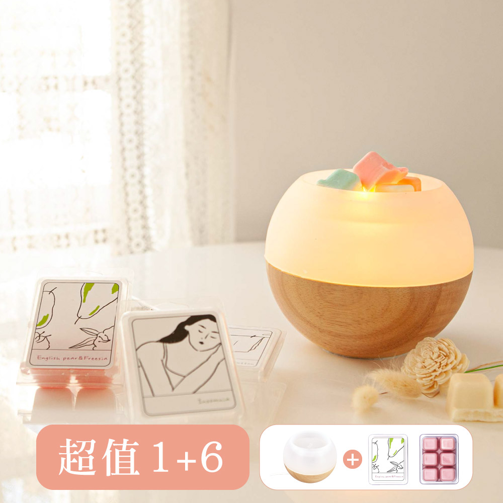 [1+6]調香融蠟夜燈(含蠟塊)