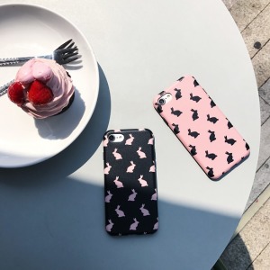 韓國滿版兔兔手機殼-DoubleBear