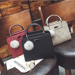 小毛球單肩手提包-DoubleBear