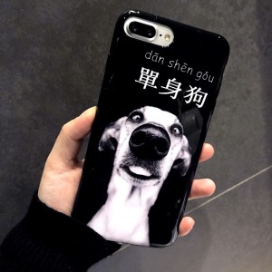 單身狗QQ烤漆手機殼-DoubleBear