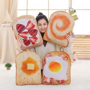 仿真美味早餐吐司抱枕-DoubleBear