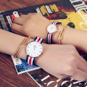 英倫風情侶手錶(附手環)-DoubleBear