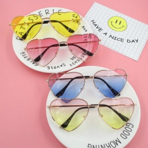 漸層系愛心造型眼鏡-DoubleBear