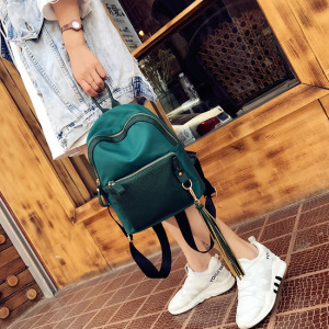 經典流蘇PU皮質肩包-DoubleBear