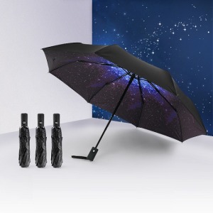 全自動星空抗UV摺疊傘-DoubleBear