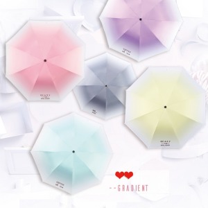 夏天漸層系抗UV摺疊傘-DoubleBear