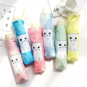 呆萌貓咪抗UV摺疊傘-DoubleBear