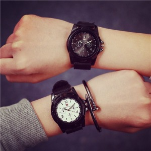 仿軍人帆布錶帶手錶-DoubleBear