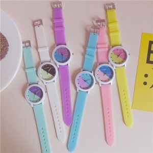 雙色果凍馬卡龍色系手錶-DoubleBear