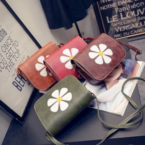 太陽花單肩素面小方包-DoubleBear