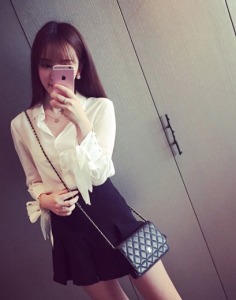 高腰打底A字裙-DoubleBear