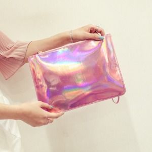 五彩鐳射信封包-Double Bear