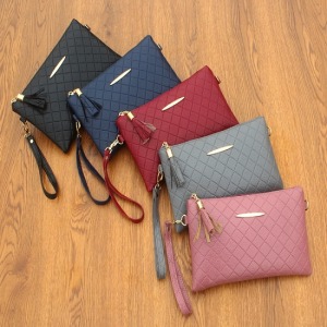 菱紋百搭小單肩包-Double Bear