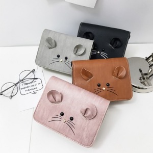 小老鼠斜肩小方包-Double Bear