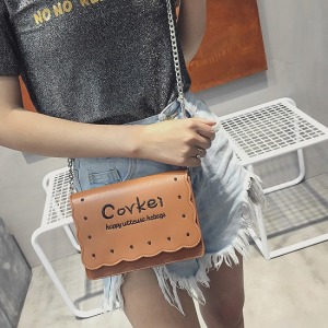 餅乾造型斜肩包-Double Bear