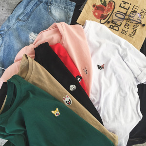 汪星人刺繡情侶T-DoubleBear