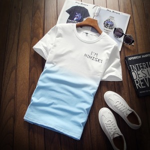 漸層休閒素T-DoubleBear