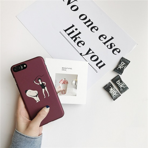 女王抽打僕人磨砂手機殼-DoubleBear