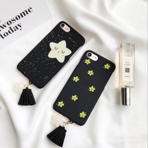 多顆星星流蘇硬殼-DoubleBear