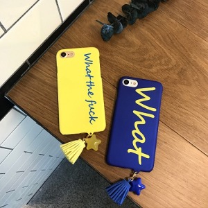 個性英字星星流蘇垂掛手機殼-DoubleBear